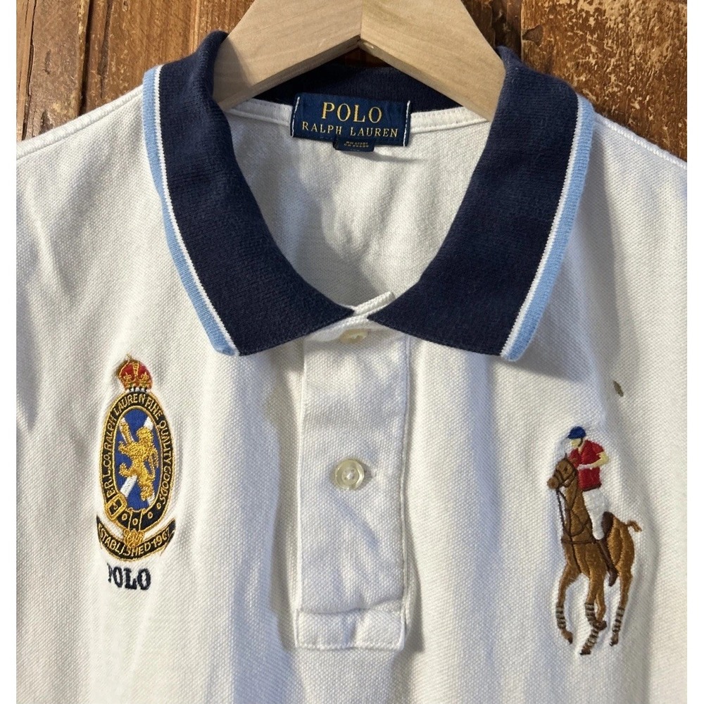 Boys Polo Ralph Lauren Big Pony Crest Polo Sz XL 18-20 Clean